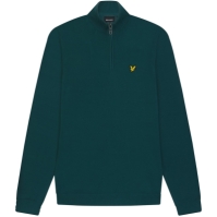 Pulovere Lyle and Scott Quarter-cu fermoar mal verde w746