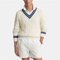 Pulovere Polo Ralph Lauren Cricket crem bleumarin