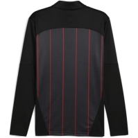 Puma AC Milan Prematch Quarter cu fermoar 2024 2025 pentru adulti negru rosu