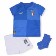 Kit fotbal bebelusi Puma Italy Acasa 2022 albastru