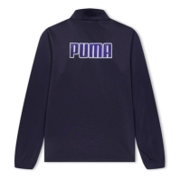 Puma Finesse Performance Quarter cu fermoar Drill Top pentru copii bleumarin verde