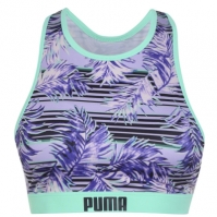 Sutien baie Puma Print spate decoltat multicolor