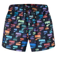 Pantaloni scurti inot Puma pentru femei negru multicolor