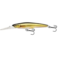 RAINBOW SMELT JERKBAIT 7CM 3,5G GOLD negru LIVE TARGET