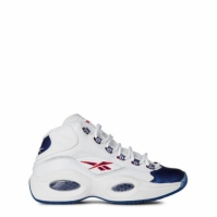 Reebok Question Mid pentru barbati alb albastru