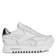 Adidasi sport Reebok Royal clasic Jog 3 Platform Shoes Low-Top pentru fete alb argintiu