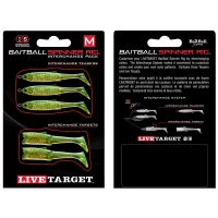 REZERVA BAITBALL SPINNER RIG SMALL 856 LIME CHART GOLD LIVE TARGET