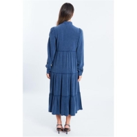 Rochie Be You Denim Mid pentru femei inchis albastru