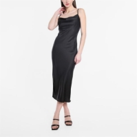 Rochie Be You Satin Midaxi negru