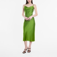 Rochie Be You Satin Midaxi verde