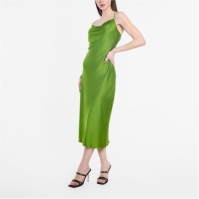 Rochie Be You Satin Midaxi verde