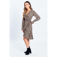 Rochie Be You Wrap Min pentru femei leopard multicolor