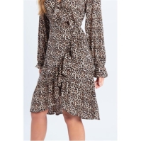 Rochie Be You Wrap Min pentru femei leopard multicolor