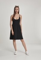 Rochie cu bretele subtiri pentru Femei negru Urban Classics