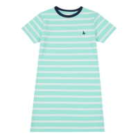 Rochie Jack Wills cu dungi Jrsy copii crem verde