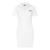 Rochie Slazenger x Sophia & Cinzia Polo Bodycon Mini alb