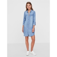 Rochie Vero Moda LS Short dama lt albastru denim