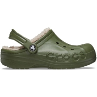 Saboti Crocs Baya cu captuseala pentru femei armygreen multicolor