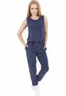 Salopete dama aspect blugi fara maneci indigo Urban Classics