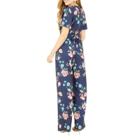 Salopeta Yumi Yumi bleumarin Floral Angel Sleeve