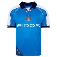 Tricou Acasa Score Draw Manchester City 2000 pentru adulti deschis albastru