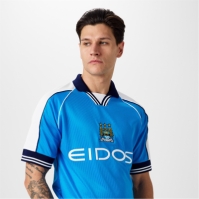 Tricou Acasa Score Draw Manchester City 2000 pentru adulti deschis albastru