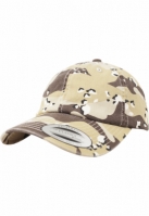 Sepci Low Profile Camo Washed retro bej Flexfit camuflaj