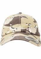 Sepci Low Profile Camo Washed retro bej Flexfit camuflaj