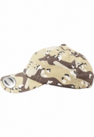 Sepci Low Profile Camo Washed retro bej Flexfit camuflaj