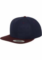 Sepci rap Snapback Classic 2-Tone bleumarin maro Flexfit inchis