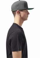 Sepci rap Snapback Classic 2-Tone gri carbune Flexfit negru