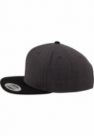 Sepci rap Snapback Classic 2-Tone gri carbune Flexfit negru