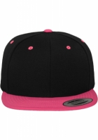 Sepci rap Snapback Classic 2-Tone negru roz Flexfit neon