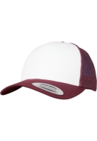 Sepci Retro Trucker Colored Front maro inchis Flexfit alb