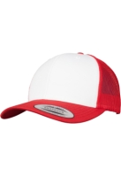 Sepci Retro Trucker Colored Front rosu alb Flexfit