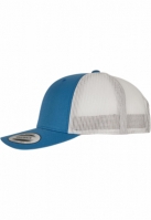 Sepci Retro Trucker doua culori gri albastru Flexfit argintiu