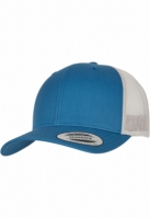 Sepci Retro Trucker doua culori gri albastru Flexfit argintiu