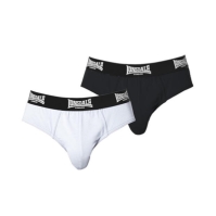 Set 2 perechi Chiloti Lonsdale pentru Barbati alb negru