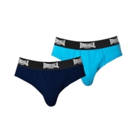 Set 2 perechi Chiloti Lonsdale pentru Barbati albastru multicolor