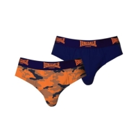 Set 2 perechi Chiloti Lonsdale pentru Barbati portocaliu camuflaj