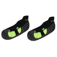 Set 2 Sosete Karrimor alergare pentru Barbati negru fosforescent