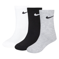 Set 3 perechi sosete Nike pentru copii alb gri