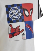 Set adidas adidas x Marvel Spider-Man Tee pentru Copii alb negru