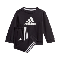 Set adidas BOS Jog French Terry pentru Bebelusi negru alb