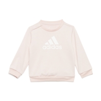 Set adidas BOS Jog French Terry pentru Bebelusi roz alb