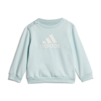 Set adidas BOS Jog French Terry pentru Bebelusi verde alb