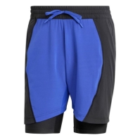 Set Pantaloni scurti Short tenis adidas and Inner pentru Barbati negru bleumarin