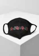 Set de 2 Roses Face Mask negru Mister Tee