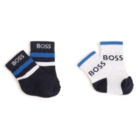 Set de 2 Sosete Boss of Juniors bleumarin