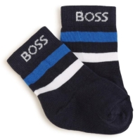 Set de 2 Sosete Boss of Juniors bleumarin